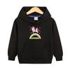 Suéter de outono para meninas 2022 Novo outono estilo ocidental infantil com capuz Top com capuz primavera e outono casaco para meninas