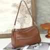 Bolsa Feminina de Couro Bovino de Primeira Camada, Elegante e Madura, Transfronteiriça Ombro Único Diagonal, Simples e Prática, Para o Trabalho, Grande Capacidade, Couro Genuíno Macio