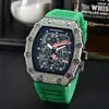 Nuevo Reloj de Barril Moda Richard Esfera Grande Reloj de Cuarzo Multifuncional Reloj para Hombre Explosiones de Tiktok