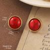 Pendientes Vintage Antiguos de Época Serie de Pintura al Óleo Van Gogh Flor de Aceite Goteante Borla de Perla Pendientes Joker Venta al por Mayor