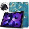 Adecuado para iPadair6 11 funda protectora plana iPadpro11 2024 ranura para lápiz carcasa protectora triple carcasa de TPU