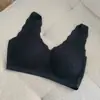 Ropa Interior Sin Costuras de Espiga de Trigo para Mujer, Sujetador Inalámbrico de Encaje y Látex para Pecho Pequeño, Push-Up, Anti-Caída, Recogida Lateral del Pecho, Sujetador Tipo Chaleco