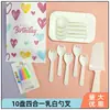 Prato de Jantar para Bolo de Aniversário Descartável Faca e Garfo de Alta Qualidade conjunto Prato de Jantar Retangular de Papel Espesso Criativo Exquisito