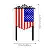 Decoraciones Populares para Césped de Hierro Forjado, Bandera Americana con Temática del Día de la Independencia, Águila, Corazón y Otras Decoraciones