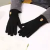 Guantes Táctiles para Hombre Otoño e Invierno Felpa Gruesa Lana Tejida A Prueba de Frío y Cálidos Guantes para Conducir Equitación