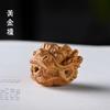 Sándalo Verde, Grifo Tallado de Madera de Ébano Púrpura, Cabeza de Buda de Tres Vías, Accesorios de Cuentas Rudraksha de Estrella y Luna DIY Hechos a Mano
