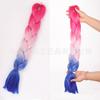 Pelucas de Fibra Sintética de Comercio Exterior, Coletas Coloridas, Trenzas Grandes, Color Degradado, Seda Africana de Alta Temperatura, Flecos, Cabello Doble Liso, Esponjoso