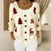 2026 Cardigan com Capuz Jaqueta de Imitação de Lã com Botões Europeu e Americano Outono e Inverno Novo Estilo Moda Casual Criativa Transfronteiriça Roupas Femininas