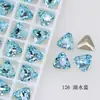 Diamante para Unhas Dongzhou 8mm Ponta Triangular Fundo Plano Diamante Colorido Diamante de Formato Especial Acessórios para Joias DIY Novo Adesivo de Unha com Diamante