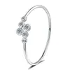 Pulsera de Moissanita Estilo Ins de Moda Transfronteriza para Mujer 1.8 Quilates Elástica Alto Sentido de Lujo Moda Burbuja de la Suerte Pulsera de Plata