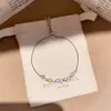 ¡Pulsera apilada de diamantes de colores! Pulsera de calabaza con circonita chapada en oro real, joyería de diseño niche estilo ins coreano para mujer