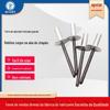 Alumínio-Ferro fechado grande aba puxando rebite GB12615 grande flange brim flat cabeça redonda sólida borda grande puxando prego