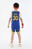 Terno infantil de basquete de sete cores, manga curta, falso, duas peças, jersey, verão, infantil, masculino e feminino, curry, alunos do ensino fundamental e médio