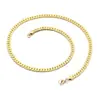 Cadena de Serpiente de Alto Sentido de la Moda INS Combinación Perfecta Temperamento Cadena Plana NK Cubana Acero Inoxidable Collar para Hombres y Mujeres