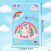 Nuevo Producto del Fabricante Transfronterizo: Bolsa de Tela Colorida de Unicornio Arcoíris Estilo Lindo, Bolsa para Empaquetar Dulces y Chocolates, Bolsa de Regalo