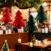 Decorações de Natal 2026 Árvore de Natal de Origami Enfeites de Natal Nova Atmosfera de Natal Cena Cenário de Mesa Adereços