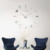 Reloj Divertido Creativo DIY Reloj de Pared para el Hogar Decoración de Sala de Estar Dormitorio Reloj Adhesivo de Pared Reloj Espejo Simple y Moderno