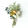 Mini Buquê Transfronteiriço Buquê de Flores Secas Frescas Lembrancinha de Festa Materiais Florais Artesanais DIY Materiais Decorativos