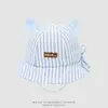 Sombrero de Bebé Niña para Bebé Sombrero de Cubo Rayado de Moda con Lazo Sombrero de Pescador Kukuji para Niños Sombrero de Sol de Verano