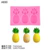 Simulación Fruta Piña Fresa Decoración Pastel de Cumpleaños Chocolate Pliegue Pastel Postre Fruta Accesorios Molde Plug-in