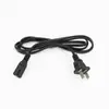 Cable de Alimentación Nacional de Dos Conductores con Cola de Figura de Ocho, Cable de Alimentación para Electrodomésticos, Cable de Alimentación Negro de Cobre Puro de Dos Clavijas