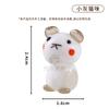 Gato esmalte de color pequeños adornos mini gatito estilo japonés simulación realista lindo lindo puramente hecho a mano fábrica al por mayor artesanías