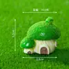 Novo Produto Criativo Casa de Cogumelo Artificial Pequenos Enfeites de Resina Fofos Decoração de Paisagismo para Aquário DIY Enfeites de Mesa