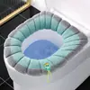 Funda para Asiento de Inodoro Invierno Engrosada Cubierta para Asiento de Inodoro Todas las Estaciones Universal Anillo para Inodoro Doméstico Junta para Asiento de Inodoro Cojín Suave para Asiento de Inodoro