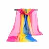 Bufanda Larga de Chifón Degradado de Color Sólido para Primavera y Verano Bufanda para Mujer Estilo Coreano Chal Protector Solar Bufanda Combinable Bufanda Pequeña