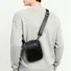 Bolso para Hombre Nuevo de Cuero Genuino, Piel de Vaca de Primera Capa, Bolso Cruzado de Moda para Hombre, Mini Bolso para Teléfono Móvil, Bolso de Hombro Casual para Hombre