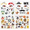 Amazon Transfronterizo Nuevo Dibujo Animado Pirata Maquillaje Tatuaje Pegatinas Fiesta Festiva Escenario DIY Pegatinas de Tatuaje Temporales