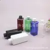 Botella cuadrada de 200 ml con tapa normal para agua y loción, Botella cuadrada verde de 200 ml con tapa de rosca, Botella para aceites esenciales, Botella para acondicionador