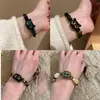 """Tianku Xiaomeow""" Diseño de Nicho en Instagram Pulsera Trenzada de Gatito Negro Divertido Regalo de Pareja para Mejor Amigo~