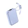 Venta al por mayor Cable Incorporado Certificado 3C Gran Capacidad 20000mAh Carga Rápida 22.5W Power Bank Portátil Regalo Personalización