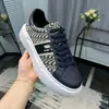 Zapatos Casuales para Hombre D's 2024 Azul con Cordones al Frente Punta Redonda Versátiles para el Día a Día Tenis Loafers de Piel Genuina