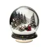 Impresión Plana Transfronteriza 2D Plano Giratorio 360 Globo de Nieve Decoración Central de Navidad