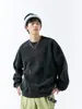 Ropa para Hombre Fengshe / Ropa Vintage Otoño 2026 para Hombre, Camisas de Capa Interior de Otoño, Sudaderas de Moda para Hombre Desgastadas