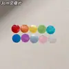 Disco de Concha de Espejo Natural Accesorios de Decoración Sueltos Doble Agujero Nácar Blanco Hecho a Mano DIY Lámparas Materiales de Decoración para Bodas
