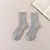 Meias de Lã Fleece Outono e Inverno para Homens, Espessadas e Escovadas para Aquecimento, Resistentes a Odores, Meias de Cano Médio de Inverno para Homens, Meias Masculinas de Lã Imitação Caxemira
