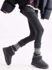 Nuevos Calcetines de Isla Fell Otoño e Invierno Patrón Retro Tejidos de Lana Cubre Piernas Cálidos Engrosados de Tubo Medio Calcetines Apilados Versátiles