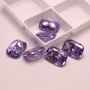 Zirconia azul oblonga piedras sueltas al por mayor, gemas azules