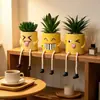En Stock Transfronterizo Amazon Lindo Realista Planta Verde Muñeco Colgante Planta en Maceta Decoración del Hogar para Habitación Infantil Dormitorio Decoración de Estante