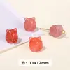 Ágata Yanyuan Carmesí Cuentas Pequeñas, Amuleto de Paz, Colgante de Fortuna, Cuentas Sueltas, Accesorios para Pulseras DIY, Venta al por Mayor de Colgantes