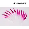 5 pulgadas color degradado dos colores objetivo de gota de agua pluma de pavo pluma de flecha pluma real color teñido a medias accesorios para arco y flecha DIY