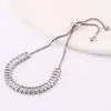 Pulsera para Mujer Estilo Ins Cruz Real Zircón Tenis Color Sólido Pulsera Completamente Dorada Pulsera Arcoíris Color Diamante Suministro