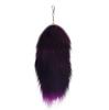 Colgante de pelo de zorro de 30 cm para Halloween, cola de zorro azul plateada, accesorio de piel auténtica, colgante para bolso de mujer
