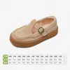 Pan Europeo|Zapatos de Cuero para Niñas Snuffy Zapatos Birkenstock Infantiles Piel Genuina Otoño 2026 Nuevos Mocasines Pequeña Princesa Canguro