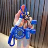 Chaveiro de tênis com carinha sorridente colorida, pingente de borla com carinha sorridente para mochila escolar, chaveiro de carro esportivo, pequeno presente no atacado
