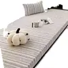 Alfombrilla de chenilla con patrón de espina de pescado vintage para ventanal, alfombrilla para alféizar, cojín con sentido avanzado para balcón y dormitorio, cojín extraíble y lavable