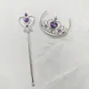 Corona de Plástico de Princesa Congelada Tocado Guantes Estampados de Varita de Hada Collar para Niños Set de Accesorios de Varita Mágica